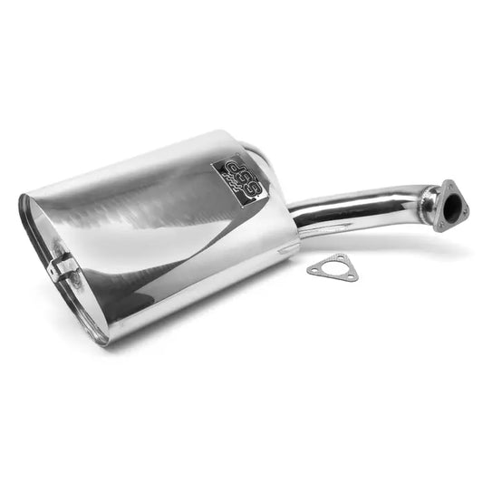 Stainless Steel Sidewinder Exhaust Silencer 1300-2100cc: Beetle (1960-1979), T2 Split Bus (1950-1967), Beetle Cabrio (1960-1979)