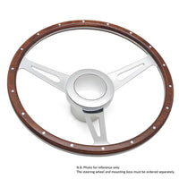 SSP Horn Press, Large, Polished, For 9 Bolt Steering Wheel