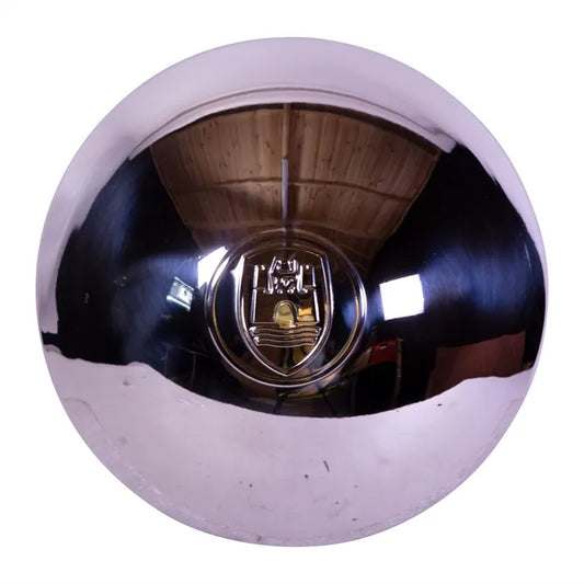 Chrome Hubcap with Wolfsburg Logo > Beetle (1947-1967), T2 Bay (1968-1970), T2 Split Bus (1950-1967)