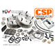 CSP Front Disc Brake Conversion Kit with 5x205 Stud Pattern for 14" Wheel: T2 Bay (1968-1970), T2 Split Bus (1964-1967)