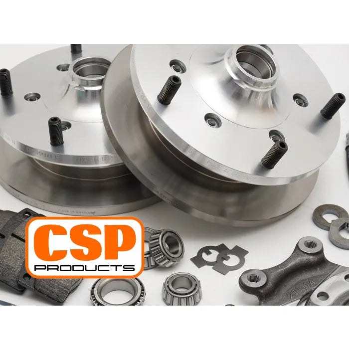 CSP Front Disc Brake Conversion Kit with 5x205 Stud Pattern for 14" Wheel: T2 Bay (1968-1970), T2 Split Bus (1964-1967)