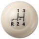 Vintage Speed Gear Knob with Stock Shift Pattern Ivory 7mm Thread: Beetle (1961-1967), Beetle Cabrio (1961-1967)