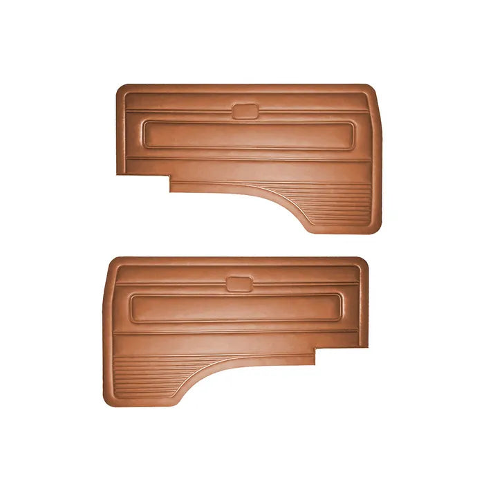 Door Card Set, Cab Doors, Plain, Tobacco Vinyl: T25 (1980-1992)