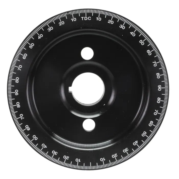 Crankshaft Pulley Equalizer Black: Beetle (1960-1979), T2 Bay (1968-1979), T2 Split Bus (1960-1967)
