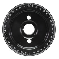 Crankshaft Pulley Equalizer Black: Beetle (1960-1979), T2 Bay (1968-1979), T2 Split Bus (1960-1967)