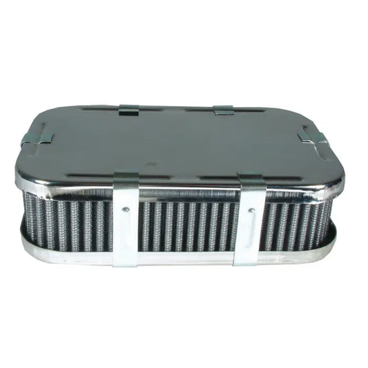 Air Filter Chrome for DRLA/IDF/HPMX 1 3/4'' Tall: Beetle (1960-1979), T2 Bay (1968-1979), T25 (1980-1983)