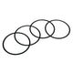 Shim kit, cylinder 85.5/87, 0.020'' / 0.50mm (Set of 4): Beetle (1960-1979), T2 Bay (1968-1979), T2 Split Bus (1960-1967)