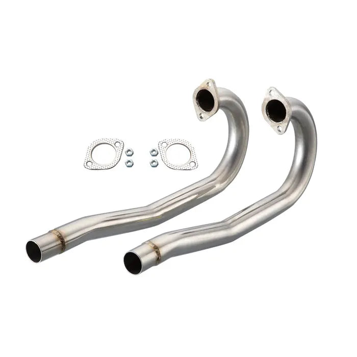 Vintage Speed Stainless Steel J Tubes 38mm: Beetle (1950-1979), T2 Bay (1968-1979), T2 Split Bus (1960-1967)