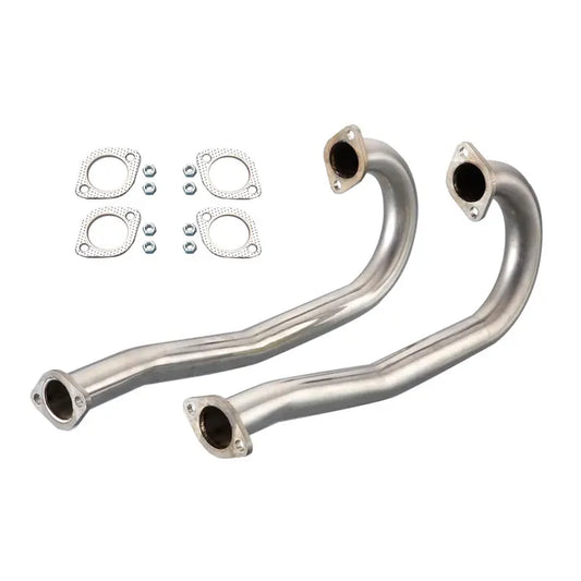 Vintage Speed Stainless Steel J Tubes 38mm Flanged Joint Beetle (1961-1979), T2 Bay (1968-1979), T2 Split Bus (1961-1967