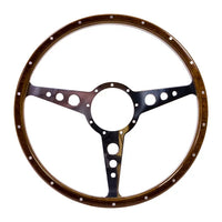 SSP 9-Hole Mahogany Steering Wheel 405mm 9 Bolt: Beetle (1960-1979), T2 Bay (1968-1974), T2 Split Bus (1950-1967)