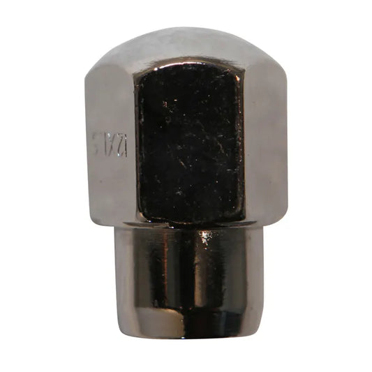 Chrome Wheel Nut M12x1.5 for Flat Mag Washer: Beetle (1950-1967), Karmann Ghia (1960-1967), Type 3 (1962-1965)
