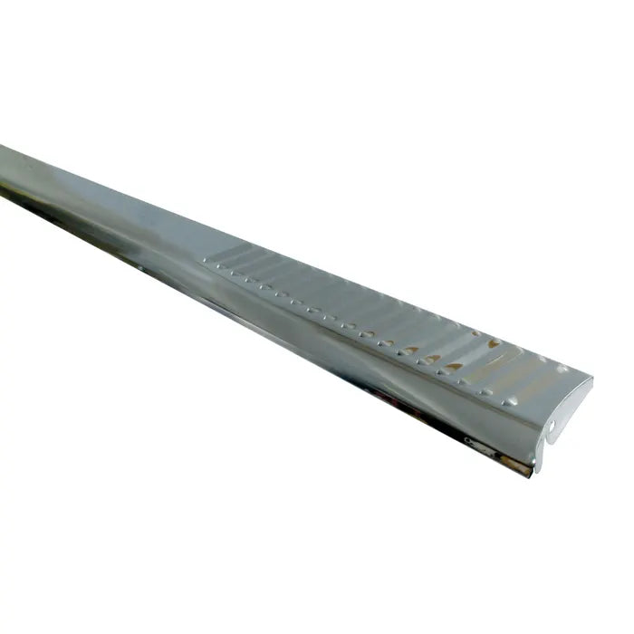 EMPI Running Boards Stainless Steel Louvered Pair: Beetle (1952-1979), Beetle Cabrio (1950-1979)