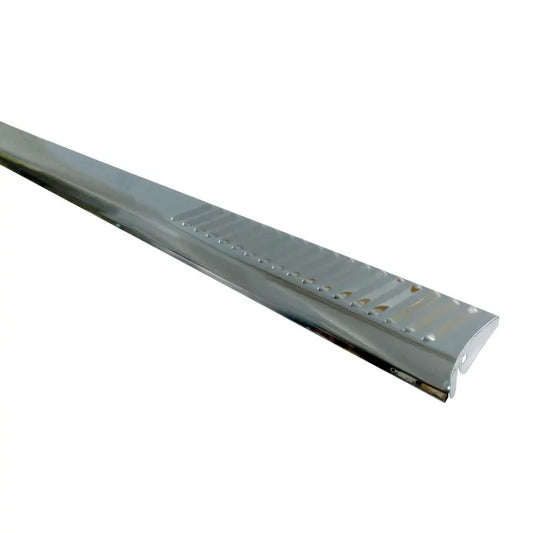 EMPI Running Boards Stainless Steel Louvered Pair: Beetle (1952-1979), Beetle Cabrio (1950-1979)