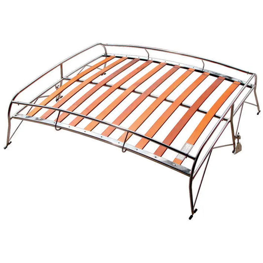 Roof Rack in Stainless Steel with Wooden Slats: Beetle (1950-1979)