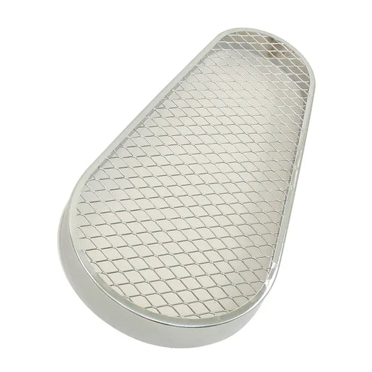Fan belt guard, Mesh/Chrome