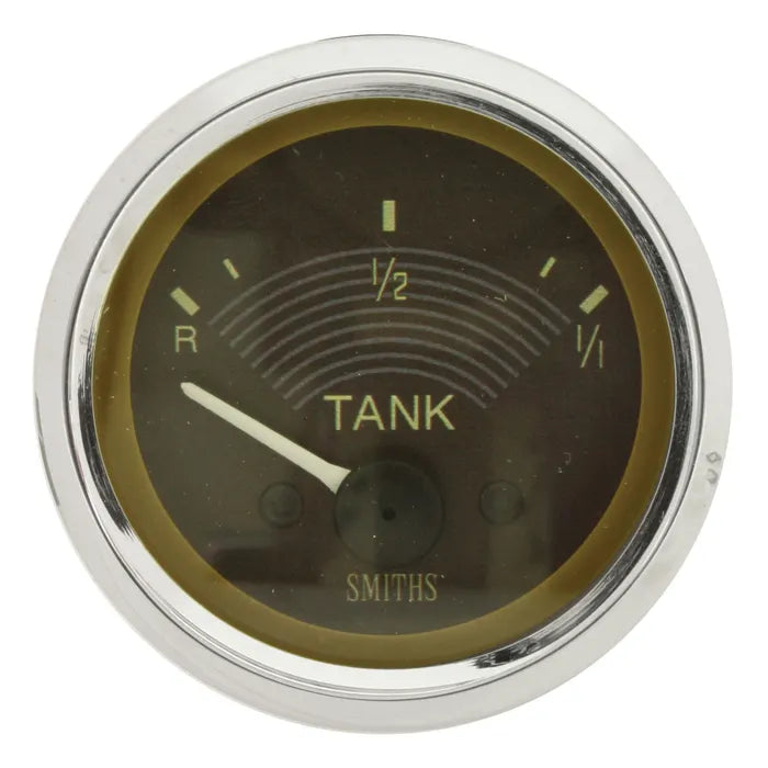 Smiths Original Style Fuel Gauge, 52mm, 12v, Brown: T2 Split Bus (1950-1967)
