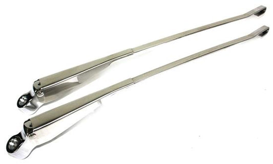 German quality chrome finished stainless steel wiper arms domed nut style Baywindow 8/68-72 by C&C Custom & Commercial