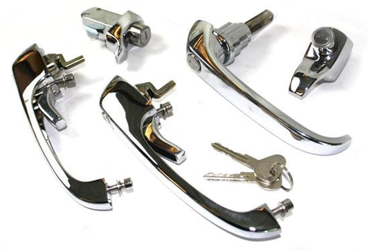 German quality complete handle set on one R code key Baywindow 1972-1974 by C&C Custom & Commercial