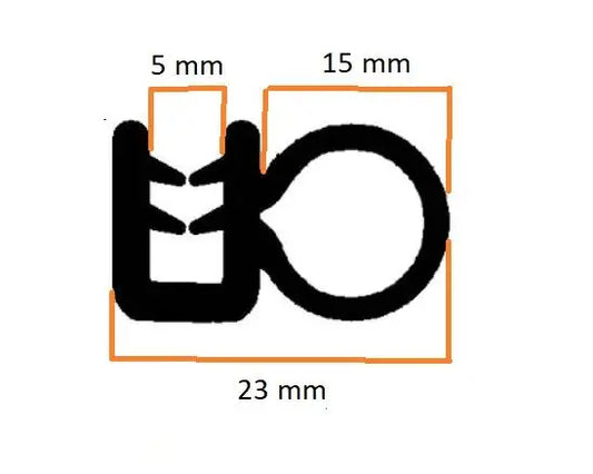 Westfalia Roof Seal (Rear and front Hinged) Type 2 & Type 25 Aug 1967>