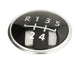 5 Speed Gear Knob Badge (Black/Chrome) T5 2003–2013