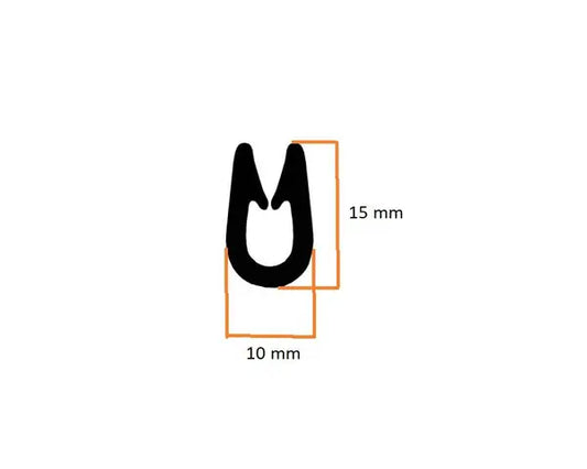 4.5m Elevating Roof Trim Seal for Westfalia and Devon Tops