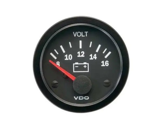 VDO Voltmeter (12v) 8-16 Volt Range