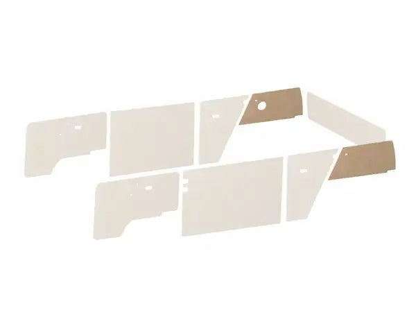 Rear Side Interior Trim Panels For DIY Covering VW T25 1979-1990