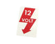 12 Volt Door Pillar Sticker VW Beetle 1967–1998
