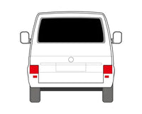 Pair of curtains Rear Tailgate VW T4 1990—2003