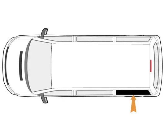Curtain Nearside (Left) Rear Side Window T4 SWB 1990–2003