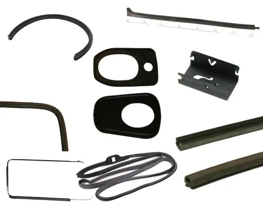 Cab door seal kit Left. Fixed 1/4 light. Budget door seals.VW T2 Bay 1967-1979