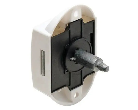 Hafele Push Button Lock (White)