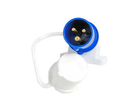 Mains Angled Inlet Surfaced Mounted Hook Up Adaptor (240v/16a)