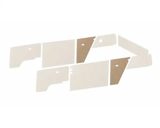 Pair of Interior Trim Panels for Rear Sides For DIY Covering VW T25 1979–1992