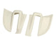 Rear Hatch Hinge Covers, White, Pair: T2 Bay (1968-1979)