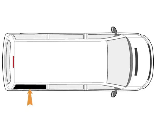 Curtain Offside (Right) Rear Side Window T4 SWB 1990–2003