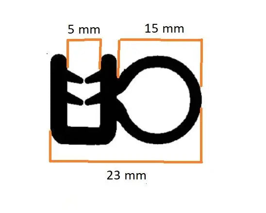 Westy Pop Top Seal (50 Metre Roll) VW T2 Split 1950–1967 VW T2 Bay 1967–1979