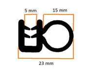 Westy Pop Top Seal (50 Metre Roll) VW T2 Split 1950–1967 VW T2 Bay 1967–1979