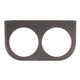 VDO Gauge Bracket 2 x 52mm in Black: Beetle (1950-1979), T2 Bay (1968-1979), T2 Split Bus (1950-1967)