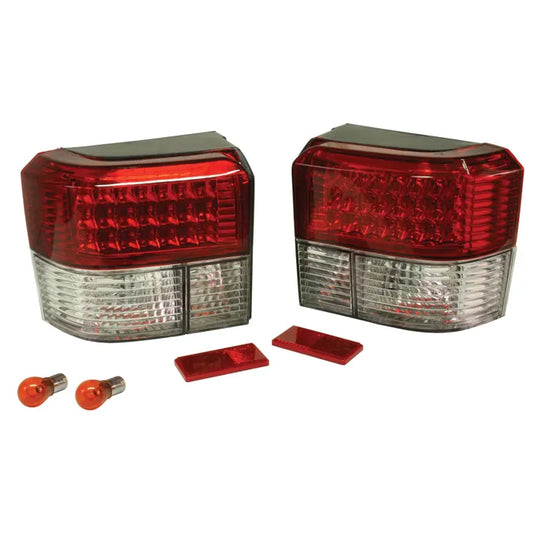 Rear Light Set in Clear and Red with LEDs: T4 (1991-2003)
