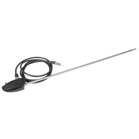 Aerial Side Mount Chrome with Black Base: Beetle (1951-1979), T2 Bay (1968-1979), T25 (1980-1991)
