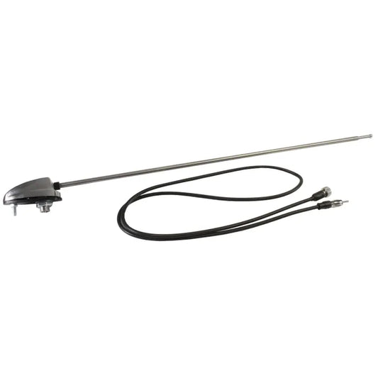 Aerial Side Mount Chrome with Chrome Base: Beetle (1950-1979), T2 Bay (1968-1979), T25 (1980-1991)